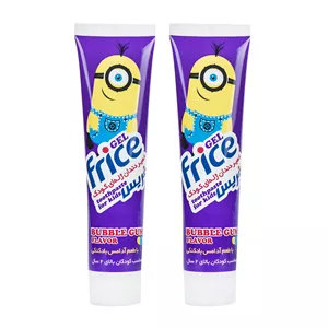 خمیردندان ژله‌ای کودک فریس مدل Bubble Gum حجم 70 گرم مجموعه 2 عددی