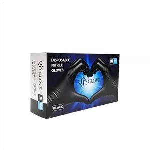 دستکش نیتریل غیر پودری مدل TT GLOVE سایز متوسط بسته 100 عددی