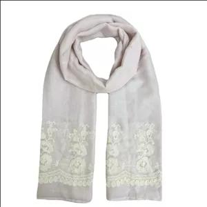 شال زنانه آی ام مدل خامه دوزی