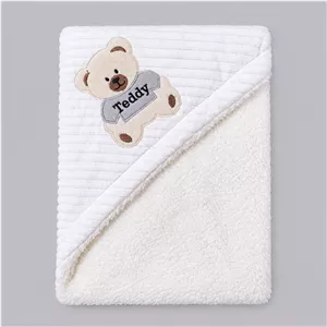 پتو کودک و نوزاد مدل Teddy سایز 80×80 سانتی‌متر