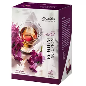 دمنوش گل گاوزبان شاهسوند - 18 گرم بسته 12عددی