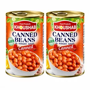 کنسرو لوبیا چیتی با سس گوجه فرنگی خوشاب - 350 گرم بسته 2 عددی