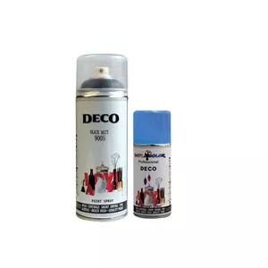اسپری رنگ مشکی و آبی دکو مدل d2 حجم 400 میلی لیتر مجموعه 2 عددی