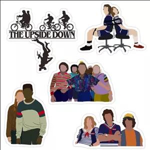 استیکر لپ تاپ  طرح سریال چیز های عجیب و غریب کد 004 مجموعه 5 عددی 