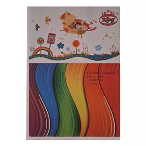 مقوا رنگی کینگ کد 101سایز 29.7×21 سانتی متر بسته 20 عددی