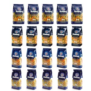 پاستا فرمی سبزیجات زانویی ، پیچی، صدفی، لوله ای شاهنگ - 400 گرم  بسته 20 عددی