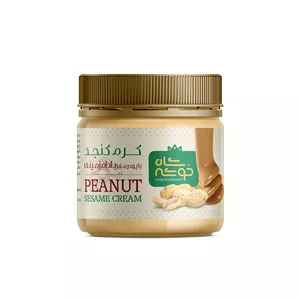 کرم کنجد با پودر بادام زمینی  شاه خوشه - 350 گرم