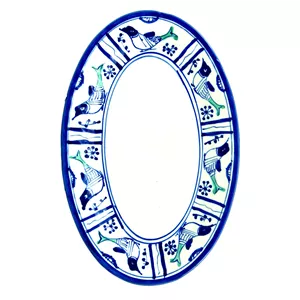 ديس بيضي چيني ميبدمرواريد مدل مرغي ساده کدB