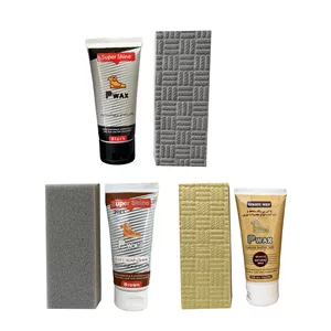 واکس بیرنگ براق کننده و محافظ کفش پی واکس مدل pwax3kmgh به همراه اسفنج مجموعه 6 عددی