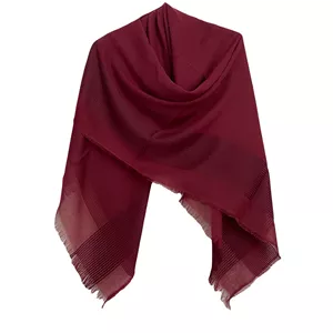 روسری زنانه مدل نخی خط دار دور ریش