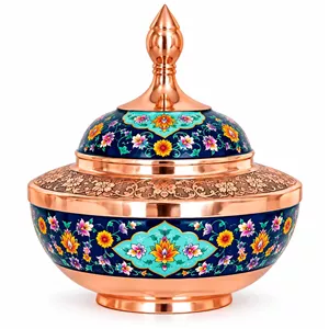 قندان مسی آقاجانی مدل سلجوقی کد 336