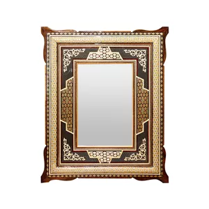 آینه خاتم کاری چوبی صنایع دستی فاخر کد 53p45in2819-e102-A4 