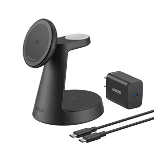 شارژر بی سیم 15 وات انکر مدل MagGo 3in1 A25M4