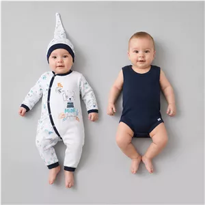 ست 3 تکه لباس نوزادی آدمک مدل mini کد 010007