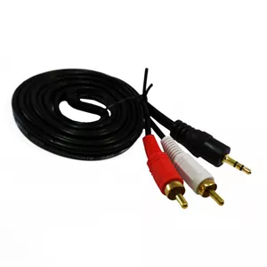 کابل تبدیل 1 به 2 جک 3.5 میلی متری به RCA کی نت مدل 1AUX طول 1.5 متر