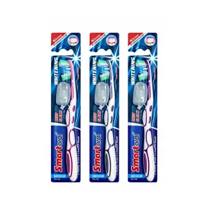 مسواک اسمارت اورال مدل Deep clean  با برس متوسط بسته ۳ عددی  