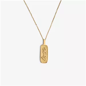 گردنبند طلا 18 عیار زنانه با زنجیر حلقه‌ای (فلامینگو) تاج مدل G357 