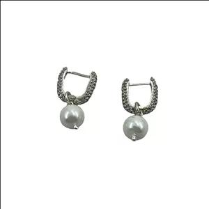 گوشواره نقره زنانه گالری ظهیرالدینی مدل SG-09 مروارید 