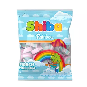 مارشمالو رنگین کمانی شیبا - 50 گرم