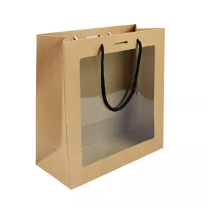 ساک هدیه مدل کرافت طلق دار کد KT20 بسته 10 عددی