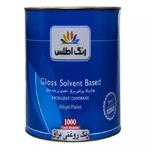 رنگ روغنی نارنجی روشن اطلس مدل ساختمانی کد 141 حجم 1 لیتر