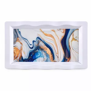 سینی بدون دسته مهروز مدل V-796 مینیاتور سایز 16×30 سانتی متر