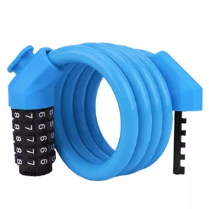 قفل دوچرخه مدل رمزدار کابل فولادی کد Pass5-120cm