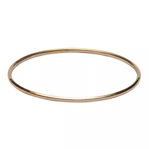 النگو طلا کم اجرت 18 عیار زنانه زرالتون مدل آینه ای باریک سایز 1