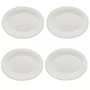 دیس برنج پارس اپال مدل لب طلا بسته 4 عددی