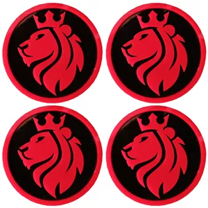 درپوش رینگ خودرو مدل LIONCROWN R-COL PLUS مناسب برای پژو پارس بسته 4 عددی