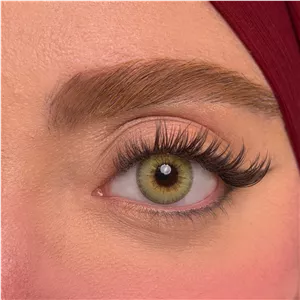 لنز چشم یونیک مدل LIME رنگ سبز روشن با دور ظریف