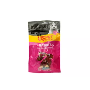  تشویقی سگ یو اس پت مدل دورپیچ طعم خرگوش وزن 100 گرم