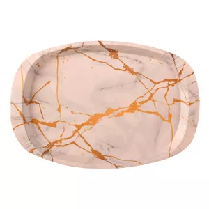 سینی دسته دار مهروز مدل 6652 مرمر سایز 21×31 سانتی متر