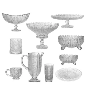 سرویس پذیرایی ۸۸ پارچه کریستال لئون مدل Iris