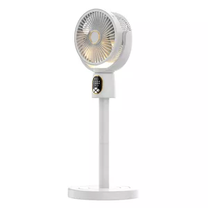 پنکه شارژی مدل ایستاده و رومیزی کد FZM-11 ظرفیت 8000 میلی آمپر ساعت