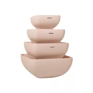 ست لگن لیمون مدل مربع کد HS9963 مجموعه 4 عددی