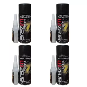 چسب 123 آرازیم مدل mdf kit حجم 400 میلی لیتر مجموعه 4 عددی 