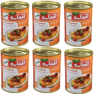 کنسرو مایه ماکارونی انتخاب - 380 گرم بسته 6 عددی