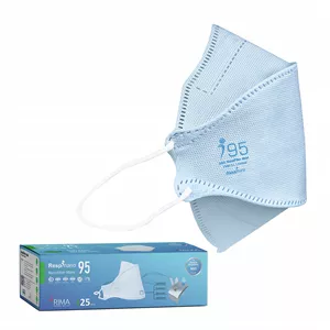 ماسک تنفسی ریما مدل سه بعدی N95 نانوالیاف بسته 25 عددی
