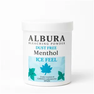 پودر دکلره آلبورا مدل آیس  وزن 500 گرم رنگ سفید