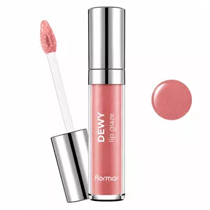 لیپ گلاس براق فلورمار مدل Dewy Glaze شماره 22 رنگ صورتی رز 