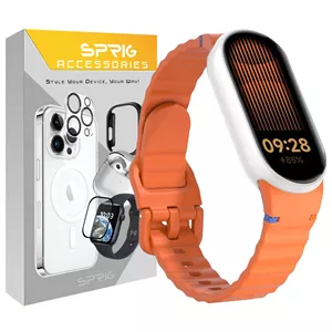 بند اسپریگ مدل NewV Sic مناسب برای ساعت هوشمند شیائومی Mi band 10 12mm
