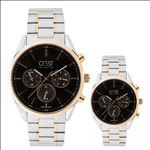 ست ساعت مچی عقربه‌ای کوارتز زنانه و مردانه کرست مدل 6708/5