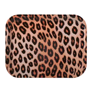 سینی بدون دسته مهروز مدل 7772 یوزپلنگ سایز 29×38 سانتی متر