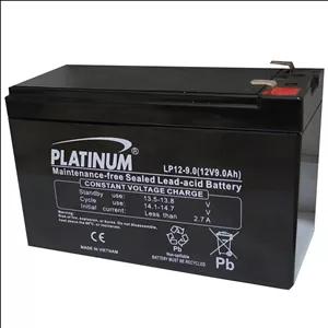 باتری UPS با ولتاژ 12 ولت و شدت جریان 9 آمپرساعت پلاتینیوم مدل LP12-9.0(12V9.0Ah)