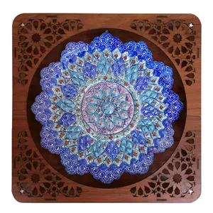 تابلو میناکاری مسی مدل گل کد 24 R 