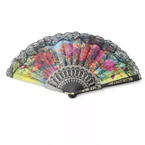 باد بزن مدل باغ گل کد q11