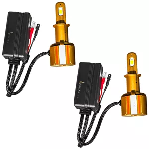 لامپ هدلایت چراغ جلو تک حالته بست یدک مدل یخی کد X19 پایه H3 بسته 2 عددی