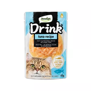 سوپ گربه بالغ دنتالایت مدل Drink طعم ماهی 45 گرم