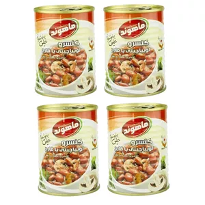 کنسرو لوبیا چیتی با قارچ ماهوند - 350 گرم مجموعه چهار عددی